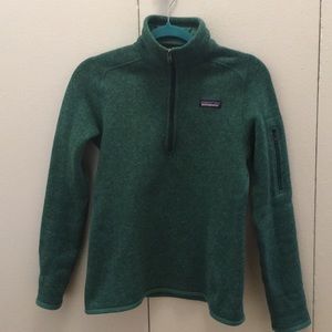 Patagonia Better Sweater 1/4 Zip Jacket Green